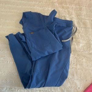 COPY - CEIL BLUE FIG SCRUB TOP & PANTS